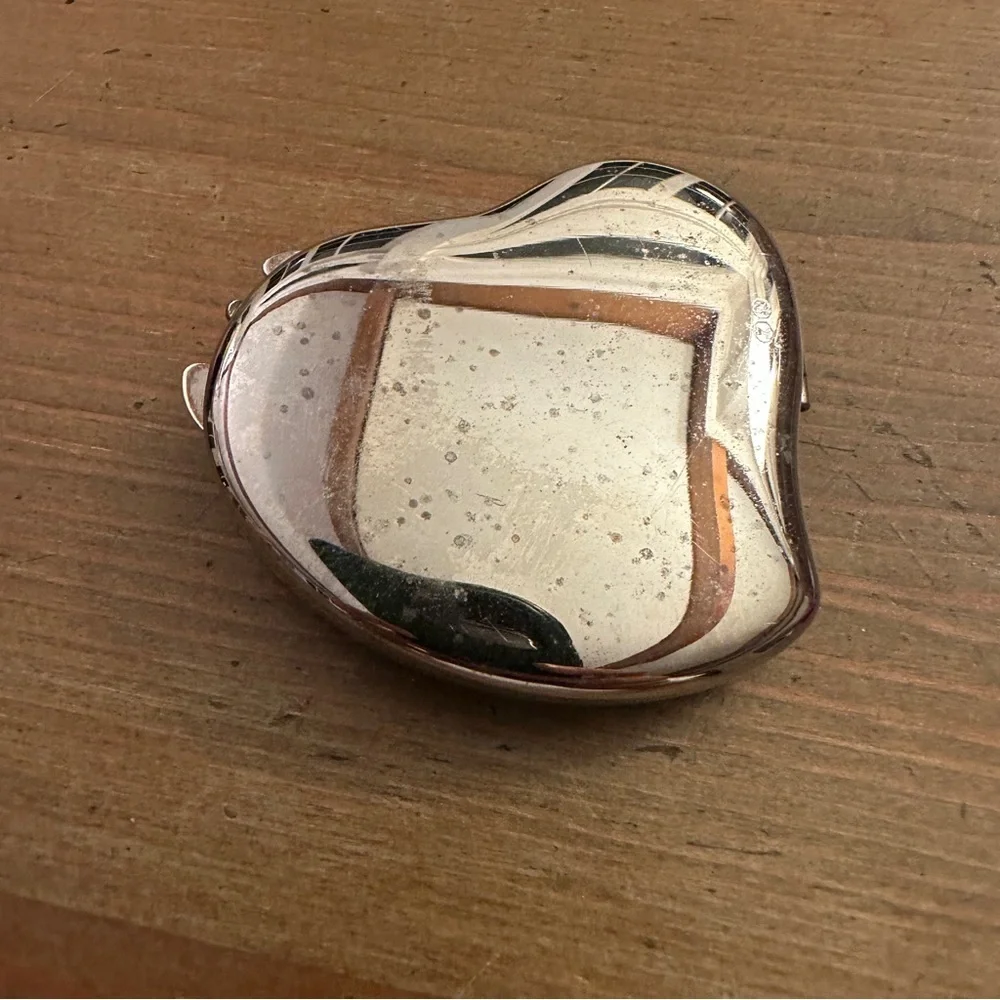 Four small compact makeup purse mirrors Red Glitter Diamond Crystals Hearts - Picture 16 of 16